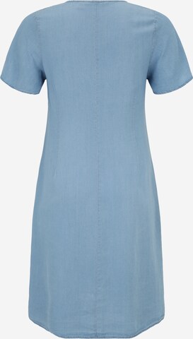 Vero Moda Curve - Vestido camisero en azul