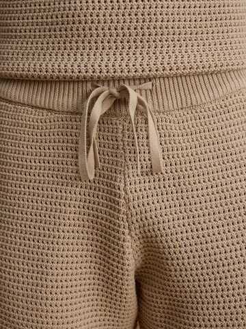 DAN FOX APPAREL Широка кройка Панталон 'Alex' в бежово