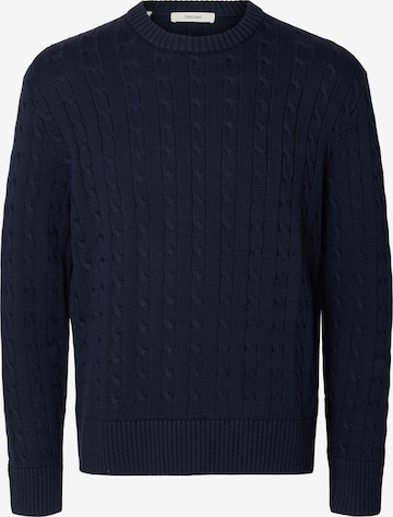 SELECTED - Pullover 'SLMBRAUN' em azul: frente