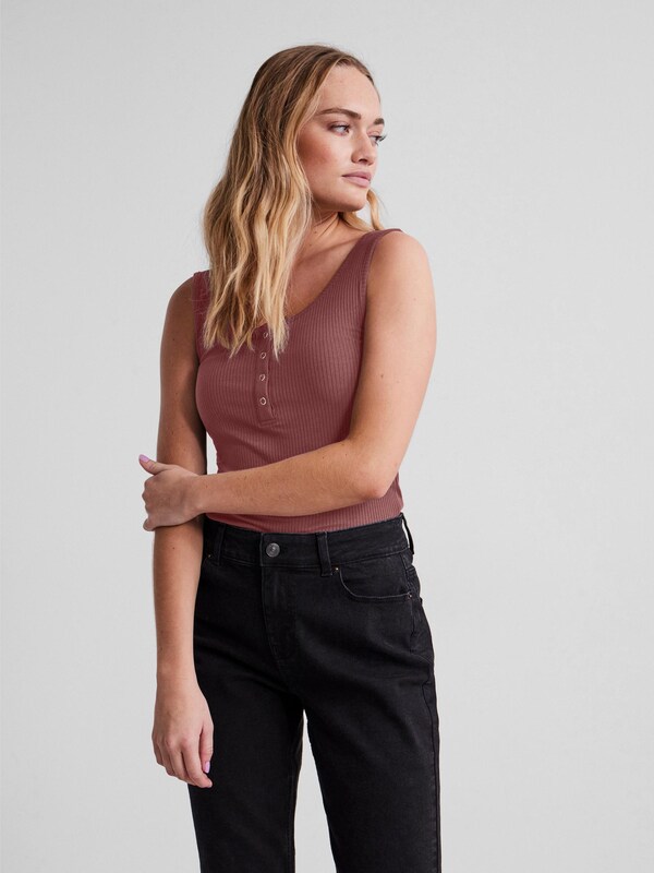 PIECES Top 'Kitte' in Carmine Red