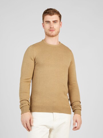 BLEND - Jersey en beige: frente