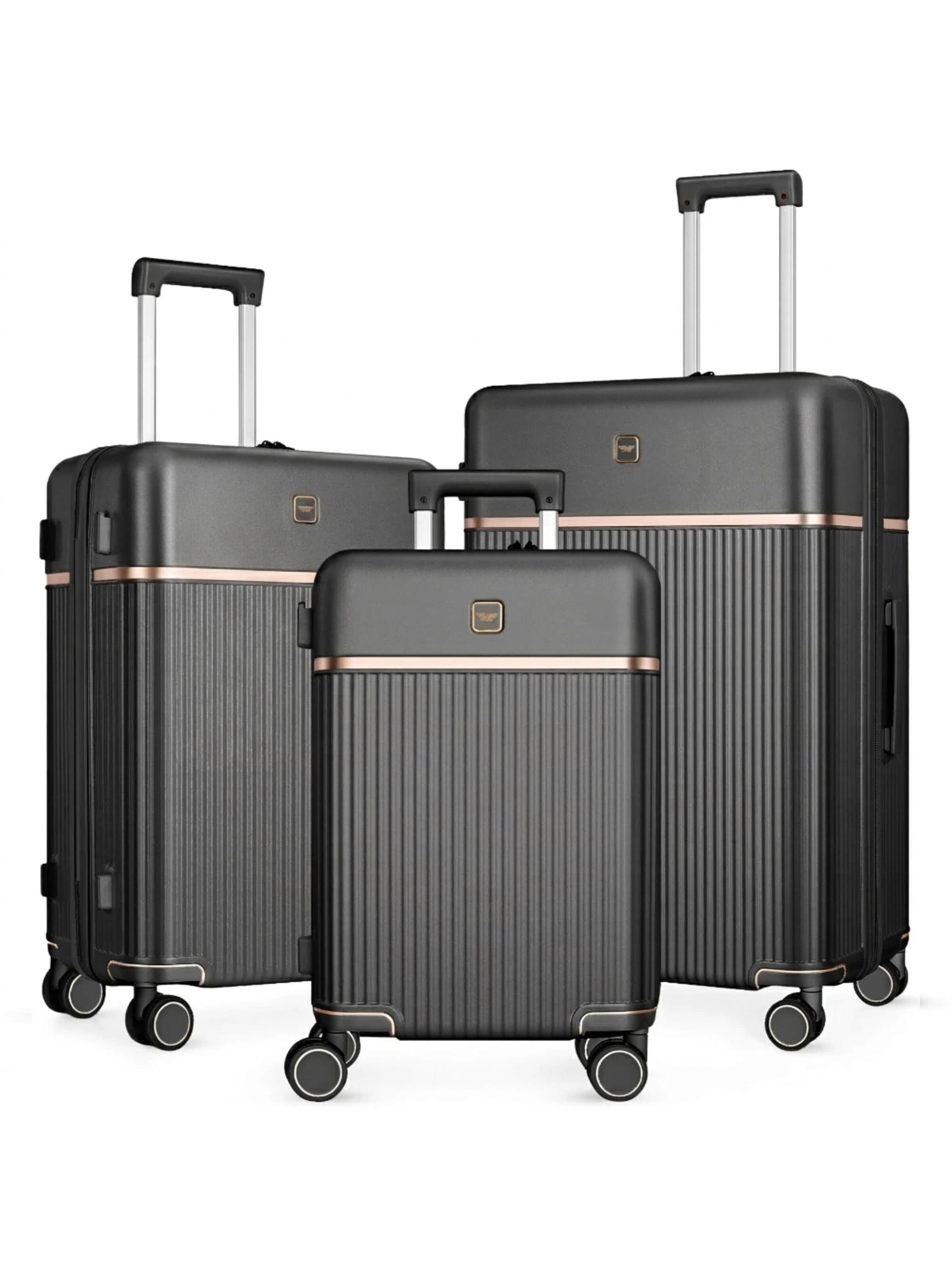 4FLY Suitcase Set in Grey: front