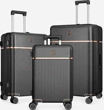 4FLY Suitcase Set in Grey: front