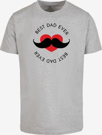 Merchcode T-Shirt 'Fathers Day - Best Dad' in Grau: predná strana