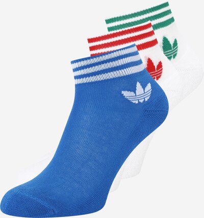 ADIDAS ORIGINALS Socken 'Island Club Trefoil ' in blau / smaragd / rot / weiß, Produktansicht