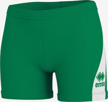 Skinny Pantalon de sport Errea en vert : devant