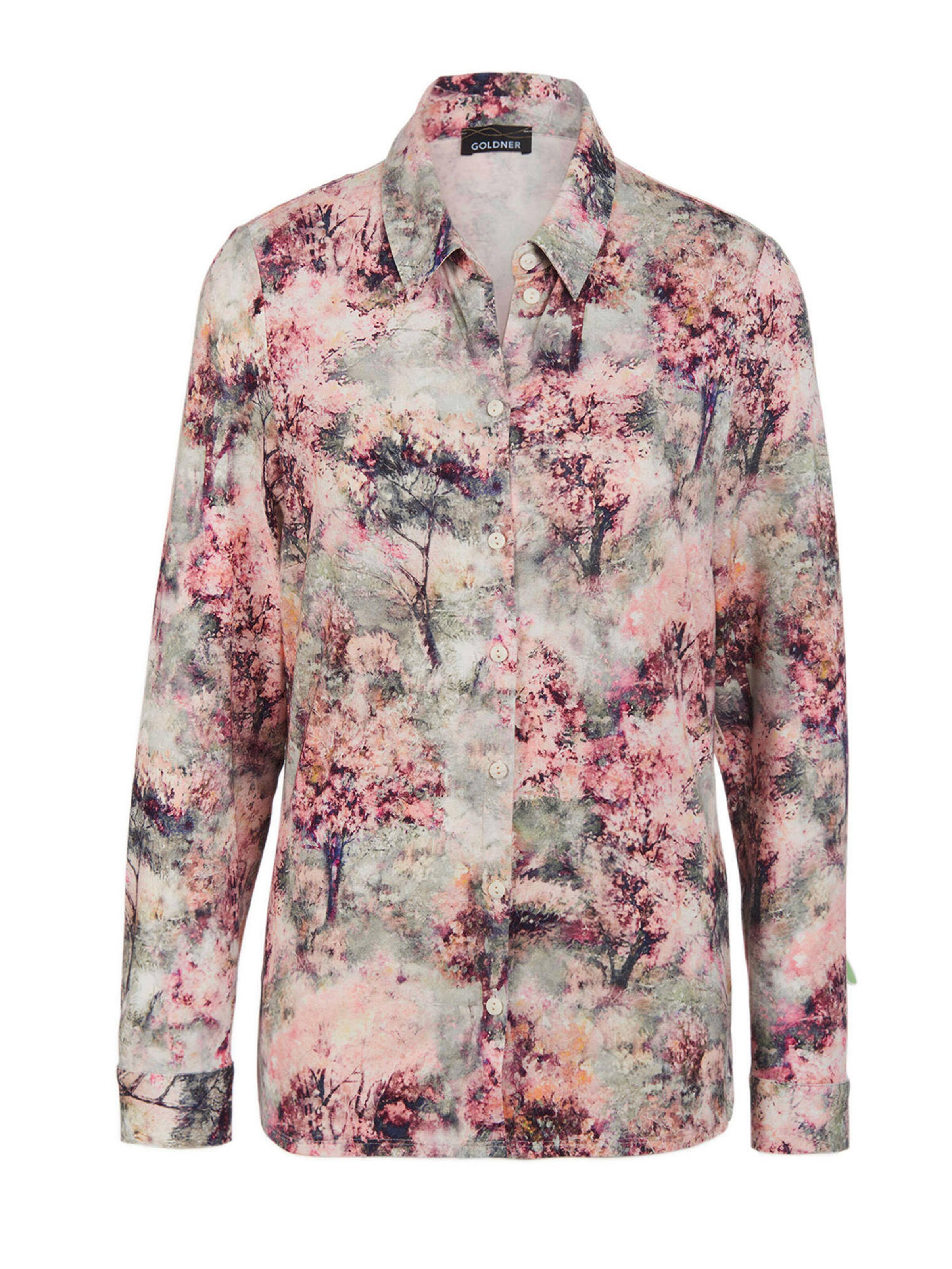 Goldner Bluse in Mischfarben: Vorderseite