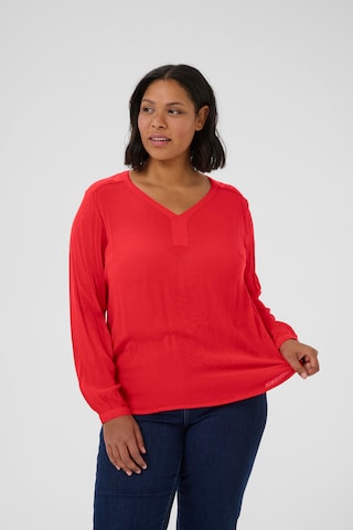 Camicia da donna 'KCAmi' di KAFFE CURVE in rosso: frontale