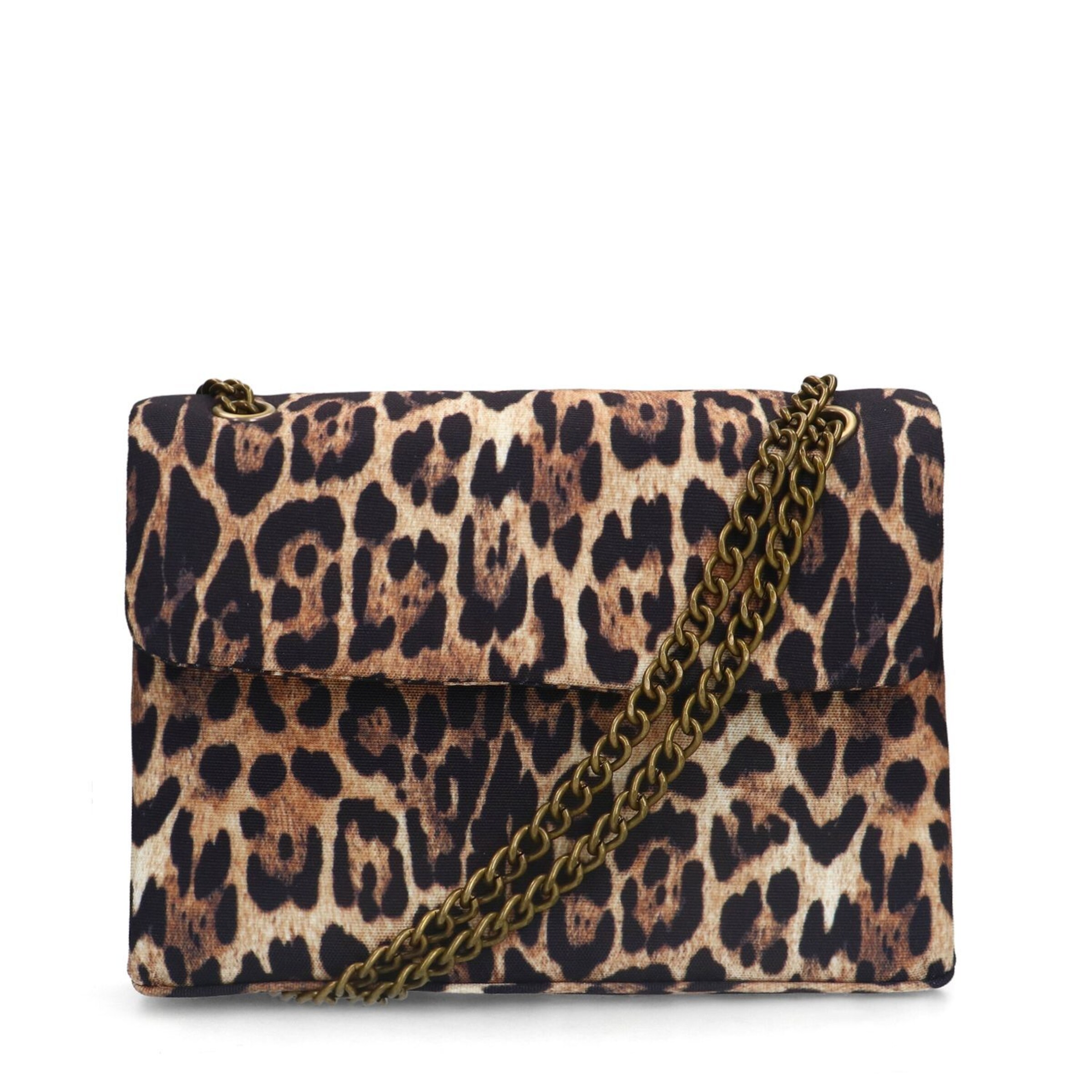 MANFIELD Schoudertas in Bruin: voorkant