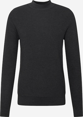 TOM TAILOR Sweater in Black: front