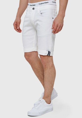 INDICODE JEANS Regular Trousers 'Villeurbanne' in White