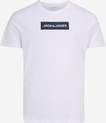 T-Shirt 'NAVIGATOR' Jack & Jones Plus en blanc : devant