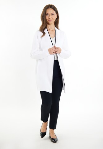 usha BLACK LABEL Knit cardigan 'Nowles' in White