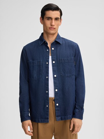 STRELLSON Comfort fit Overhemd 'Cal ' in Blauw: voorkant