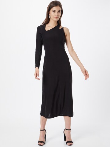 Warehouse Dress in Black: front