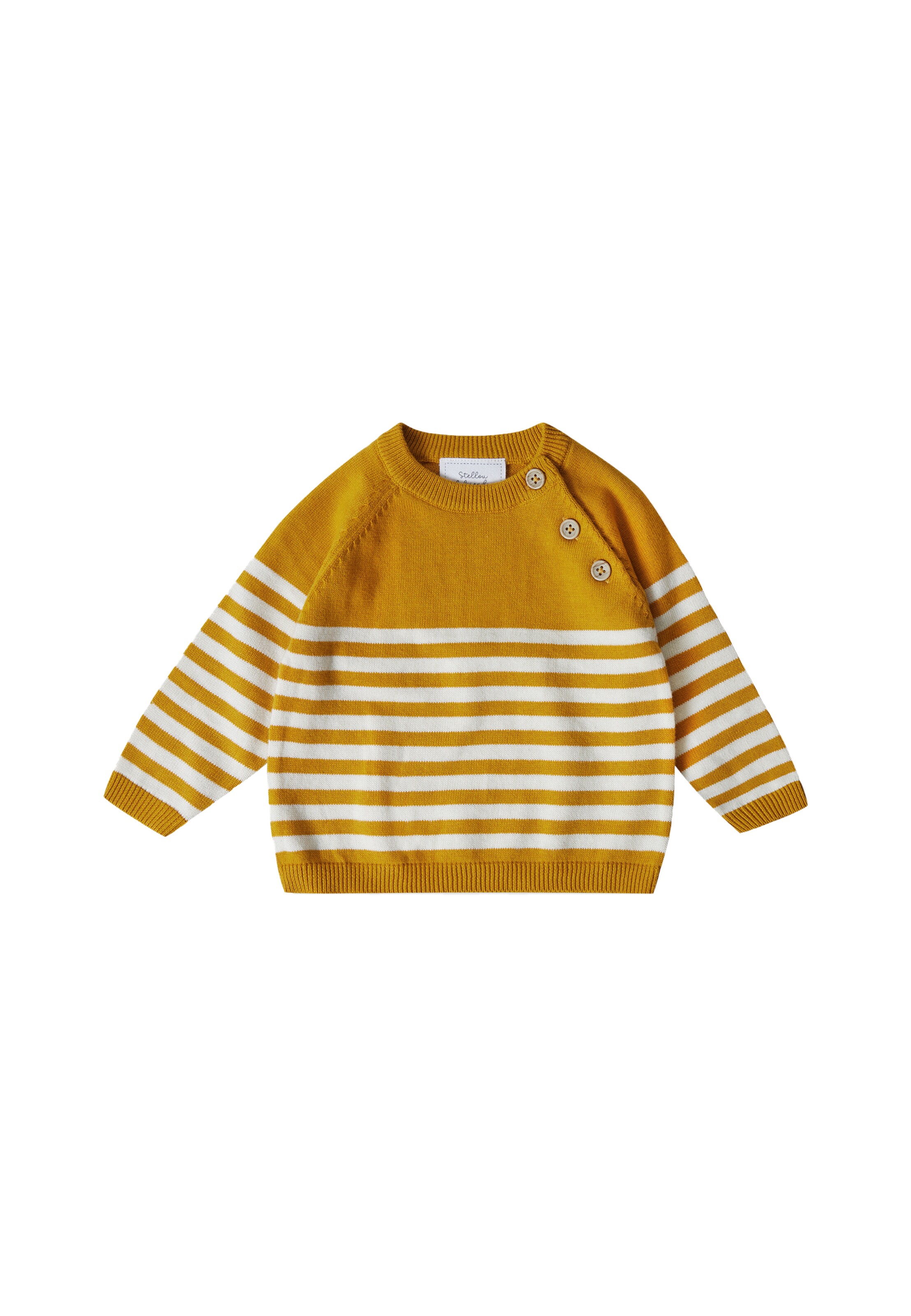 Pullover di Stellou & Friends in giallo: frontale