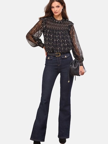 melns Lipsy Blūze: no priekšpuses