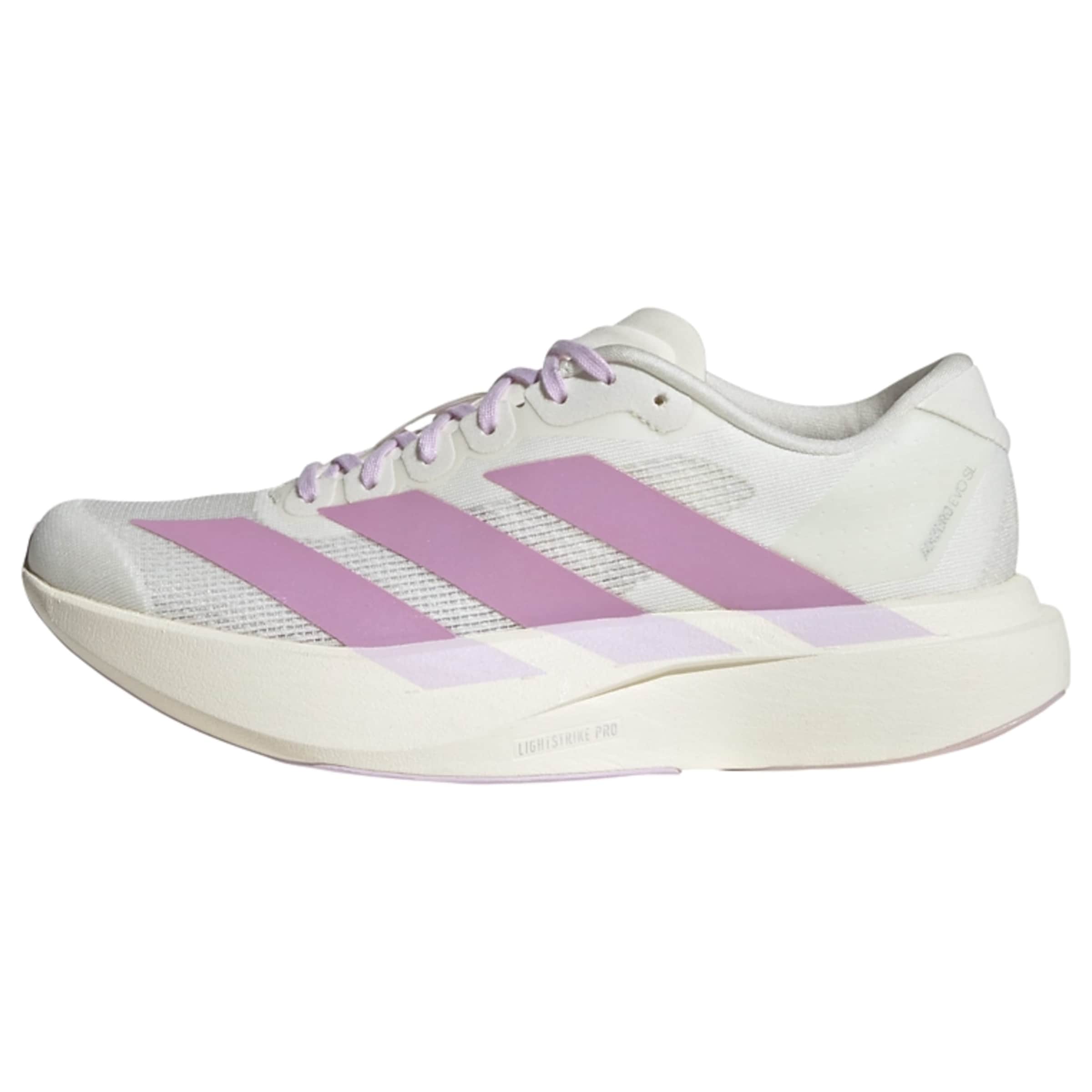 Chaussure de course 'Adizero Evo Sl' ADIDAS PERFORMANCE en blanc : devant
