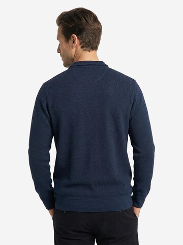 CASAMODA Zip-Up Hoodie 'Basic' in Blue