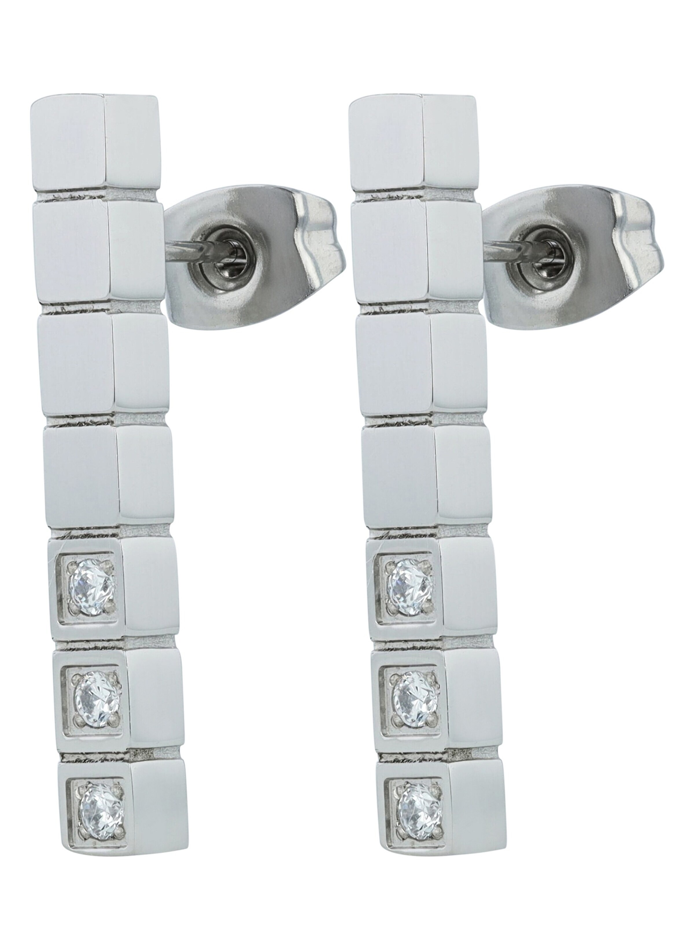 Akzent Earrings 'wasserfest' in Silver