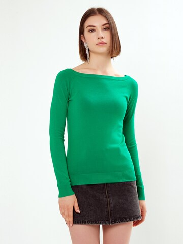 Influencer Sweater in Green: front