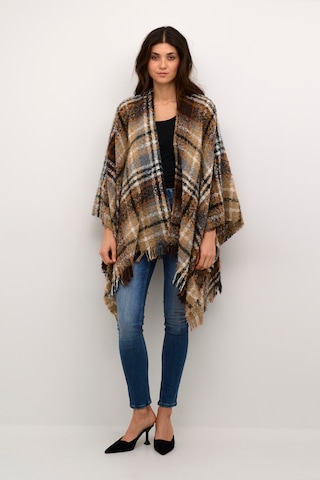 Cape 'Tika' Cream en marron