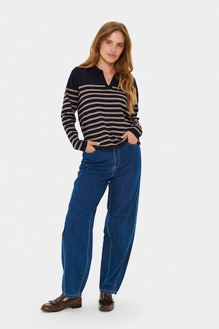 SAINT TROPEZ Sweter 'MilaSZ' w kolorze niebieski