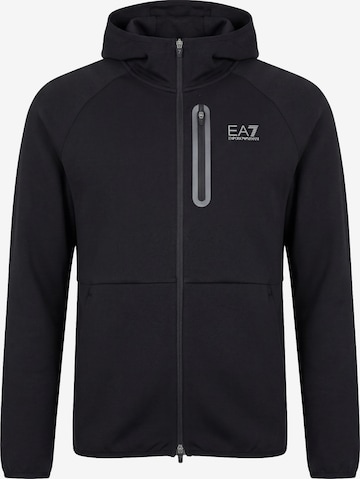 juoda EA7 Emporio Armani Sportinis džemperis 'NATURAL VENTUS7': priekis