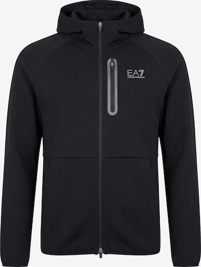 EA7 Emporio Armani Veste de survêtement 'NATURAL VENTUS7' en S en noir, Vue avec produit