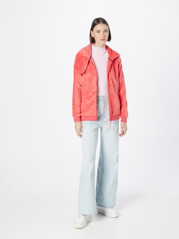 Soccx Fleece jas in Rood