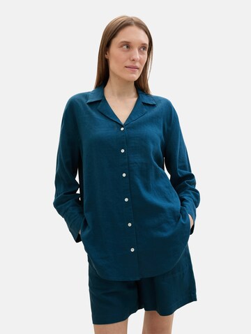 TOM TAILOR Bluse in Blau