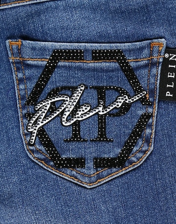 Coupe slim Jean 'Hexagon' Philipp Plein en bleu