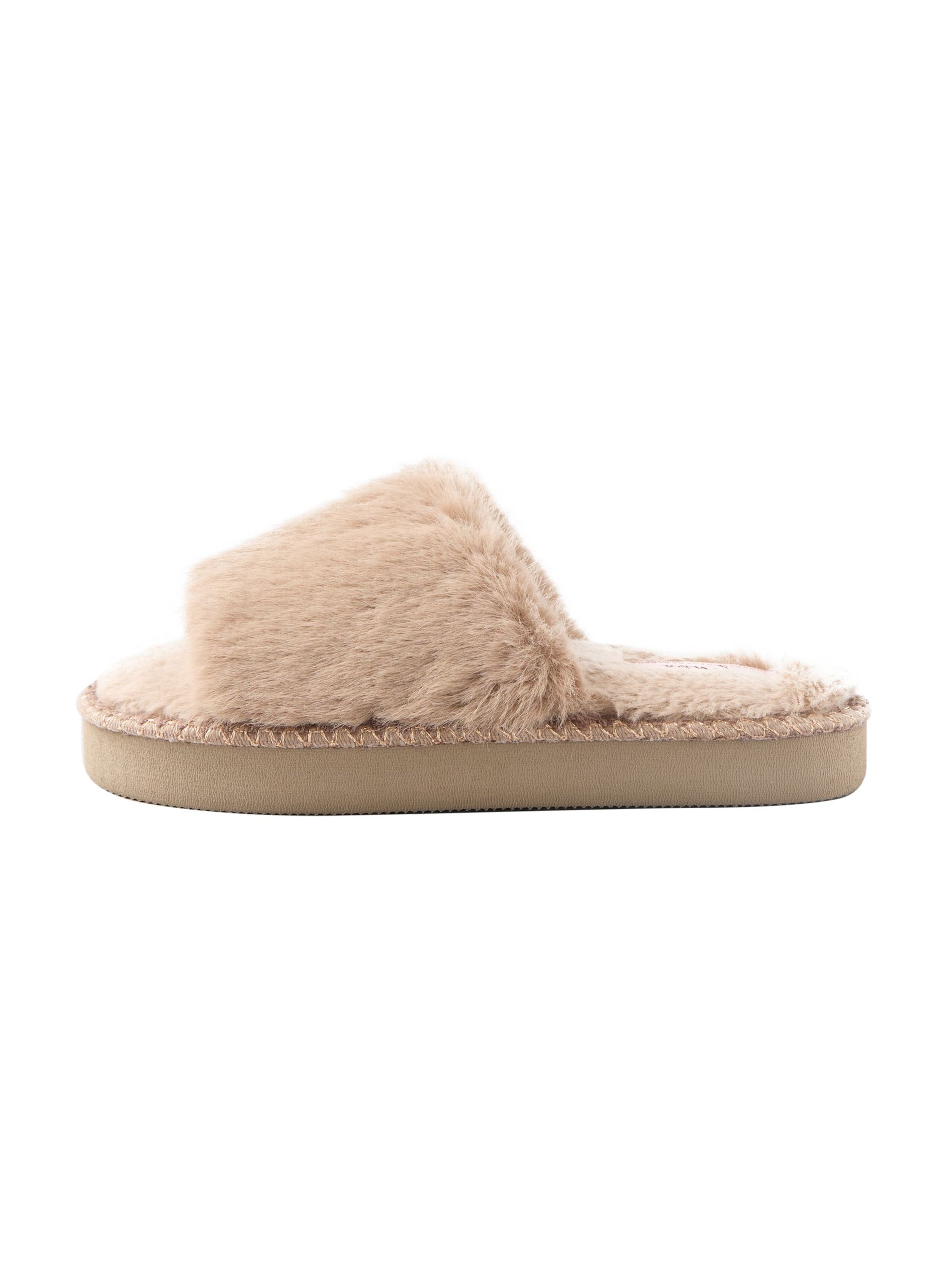 Lipsy - Zapatillas de casa en gris: frente