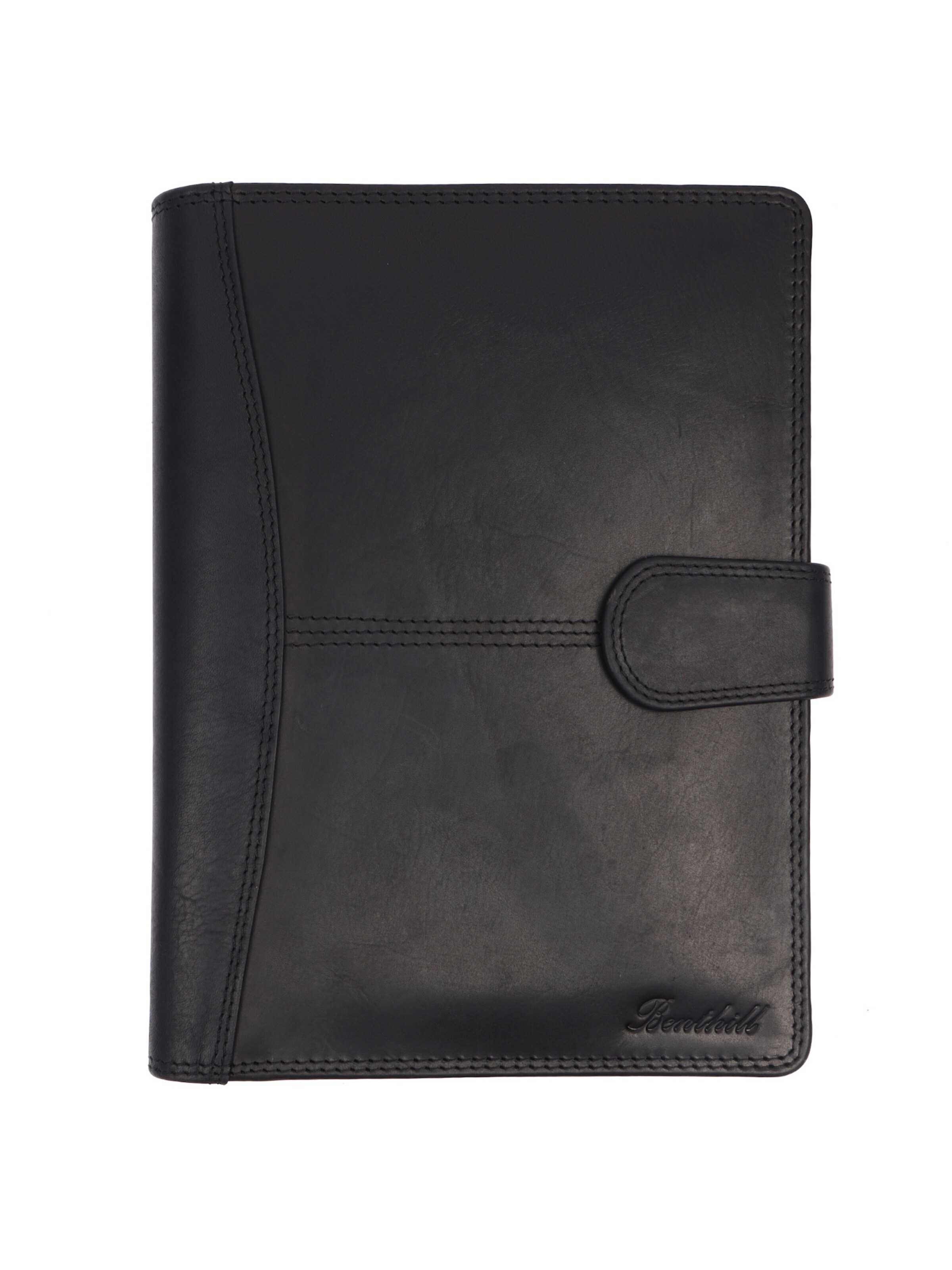 Benthill Document Bag in Black: front