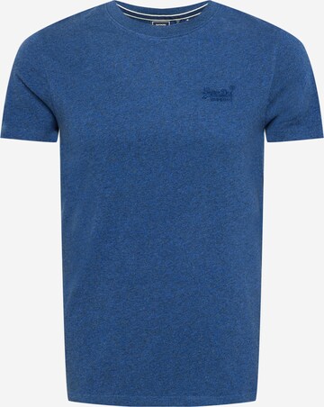 T-Shirt Superdry en bleu : devant