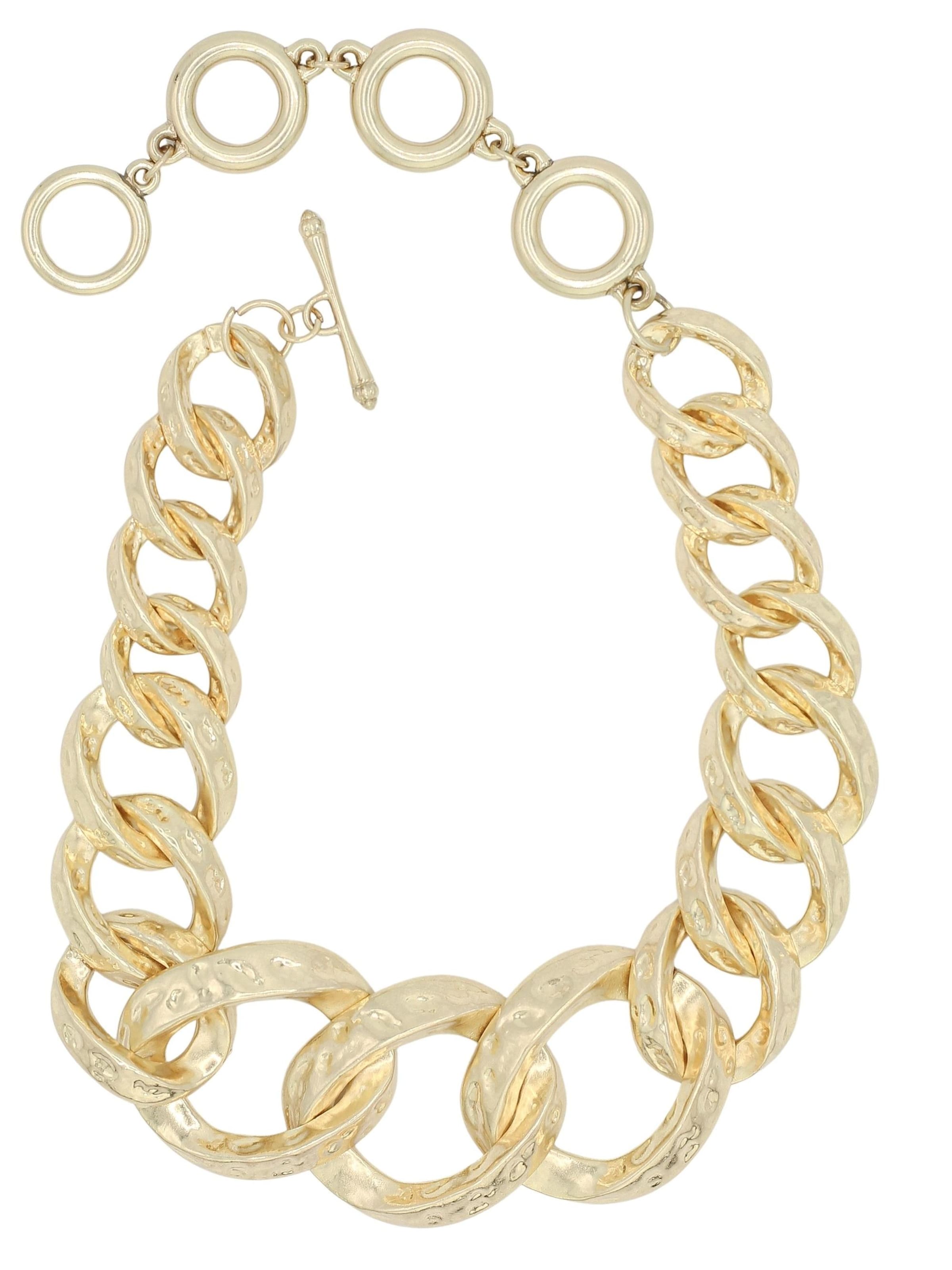 COLLEZIONE ALESSANDRO Necklace 'GlamChain' in Gold: front