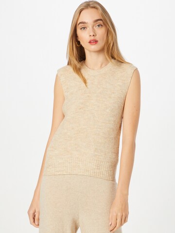 PIECES Sweater 'Ellen' in Beige: front