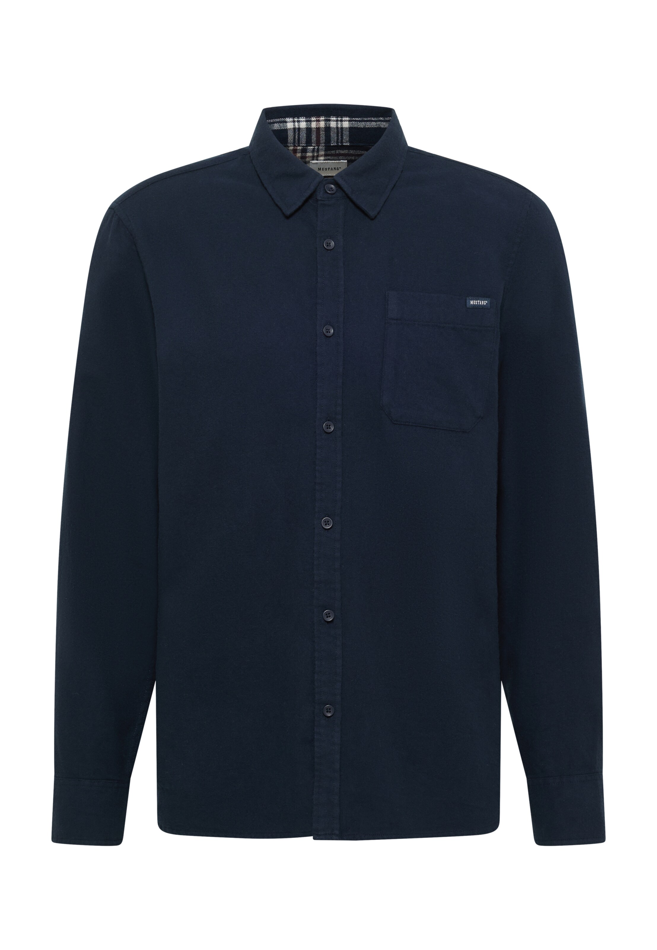 MUSTANG Regular Fit Hemd in Blau: Vorderseite