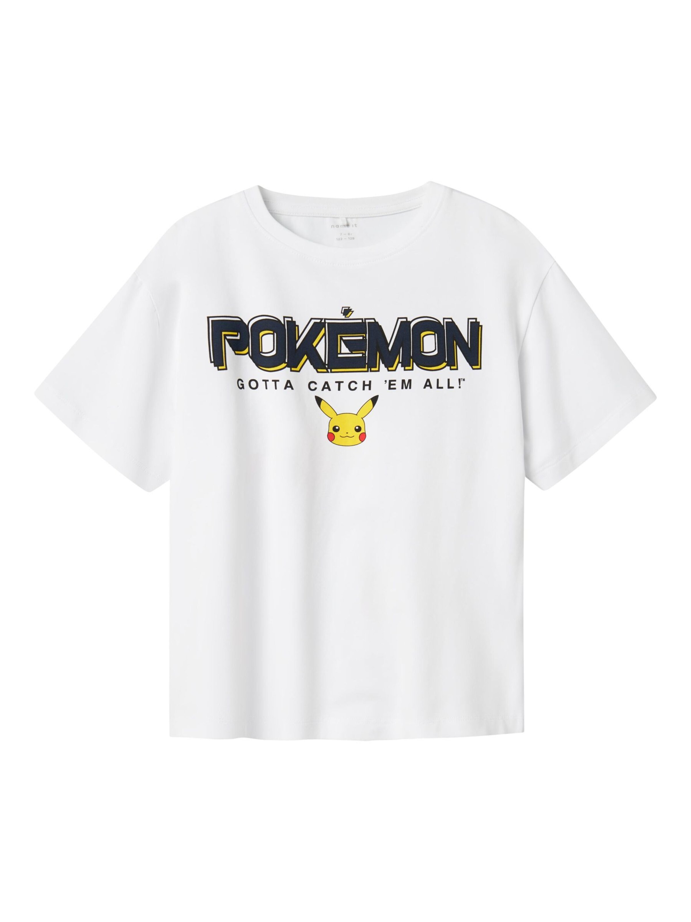 NAME IT Shirt 'Pokémon' in White: front