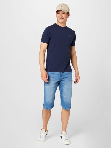 INDICODE JEANS Slimfit Shorts 'Kem' in Blau