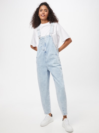 Pimkie Tuinbroek jeans 'DALIA' in de kleur Lichtblauw, Modelweergave