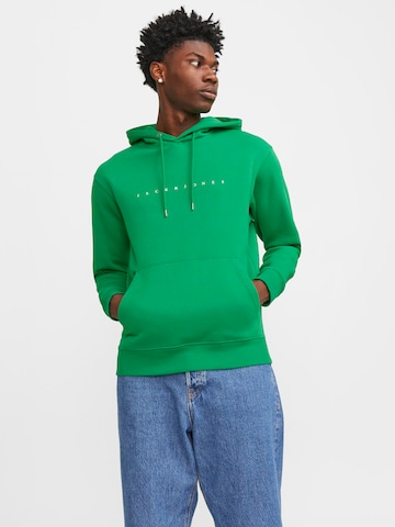 JACK & JONES - Sweatshirt 'Star' em verde: frente