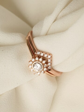Fiocco Jewelry Ring 'Halo-sun' in Pink