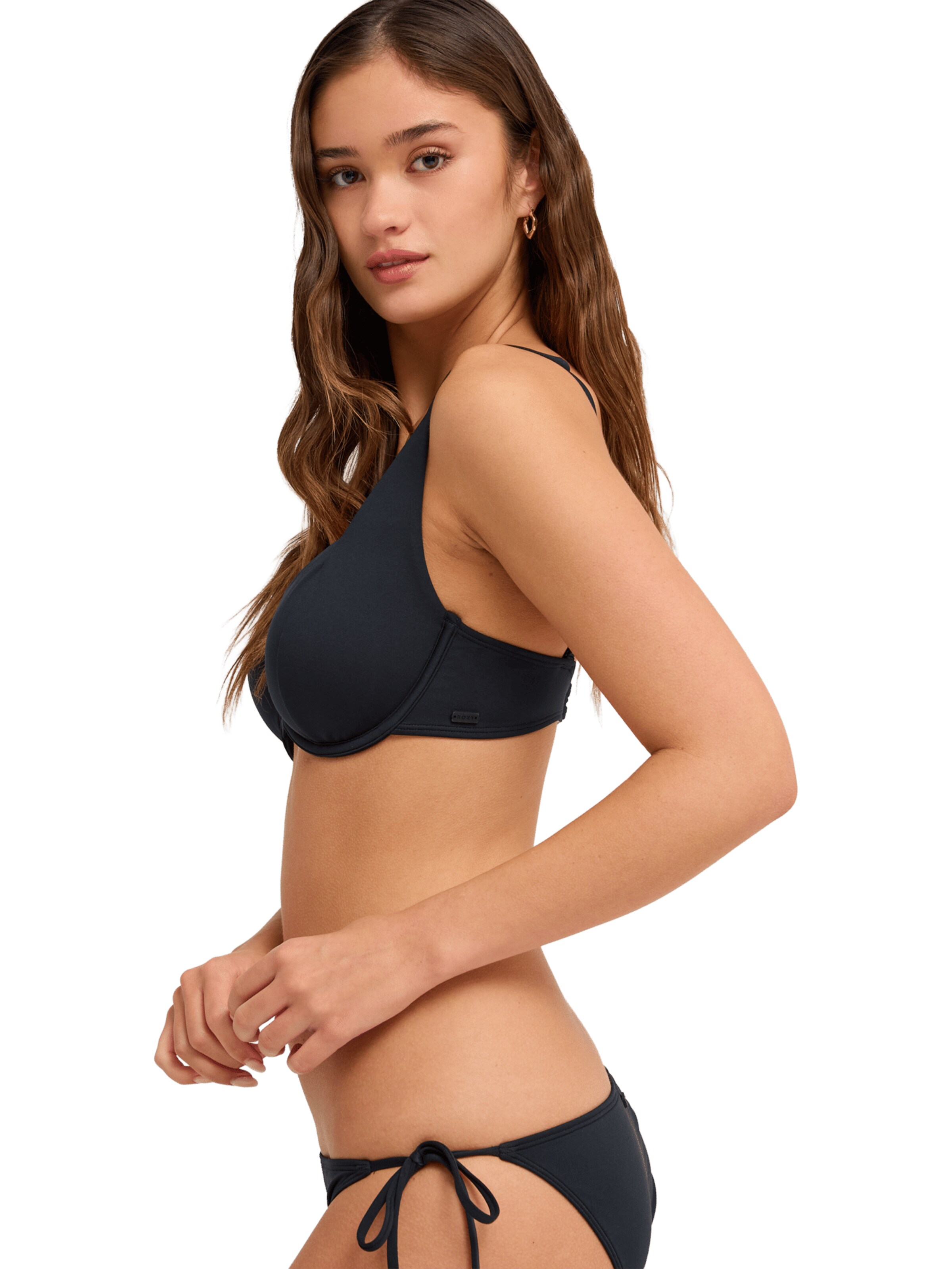 ROXY T-shirt Bikini Top 'Beach Classics' in Grey