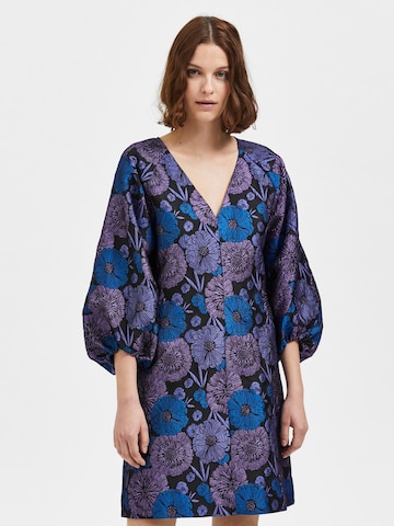 Robe 'Elani' Selected Femme Petite en noir : devant