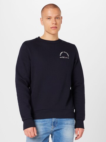 Sweat-shirt TOMMY HILFIGER en bleu : devant