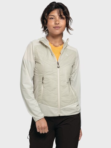 Schöffel Outdoor jacket ' Hiking Hybrid Jk Style Blaueis WMS ' in Beige: front