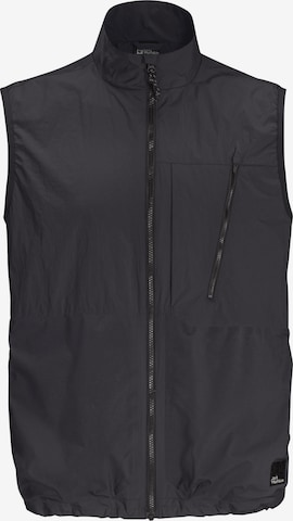 JACK WOLFSKIN Sports Vest in Black: front