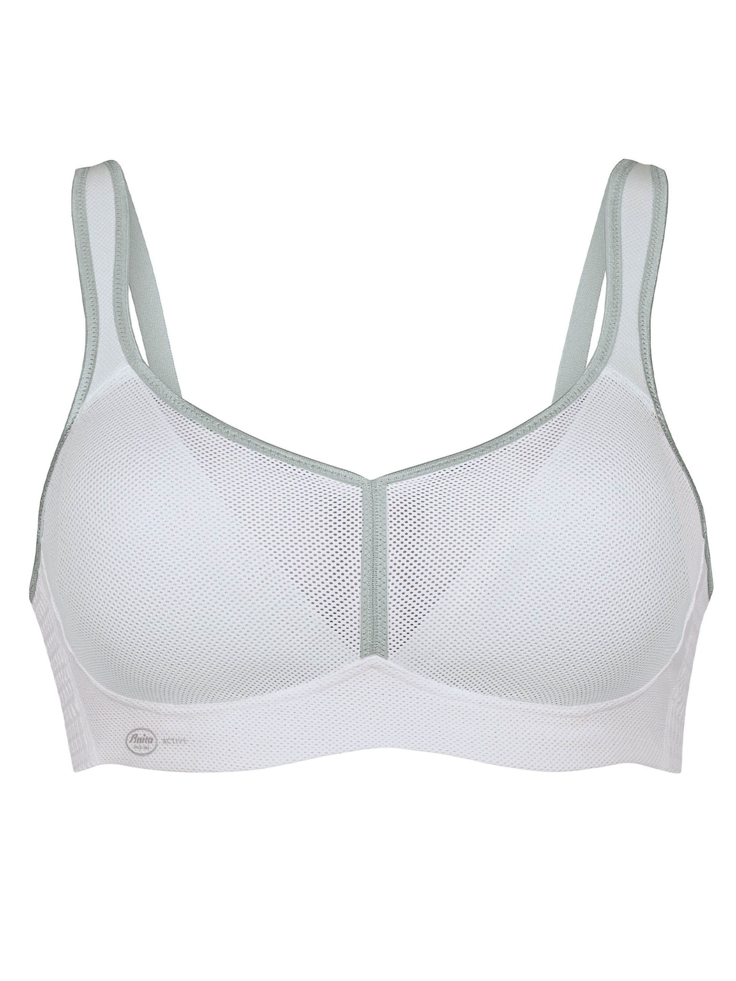 ANITA Bralette Bra 'Air Control mit Delta Pad Sport' in White: front