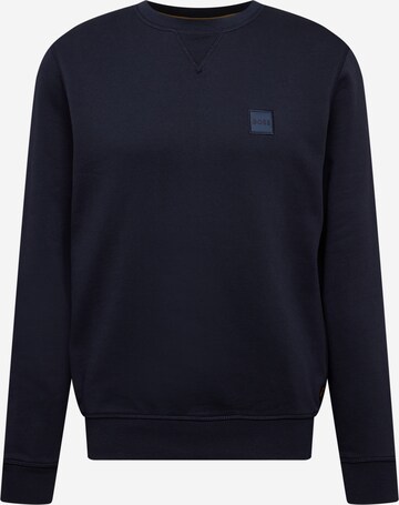 BOSS Sweatshirt 'Westart' in Blauw: voorkant